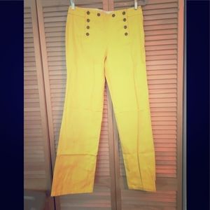 yellow sailor pants - j crew factory